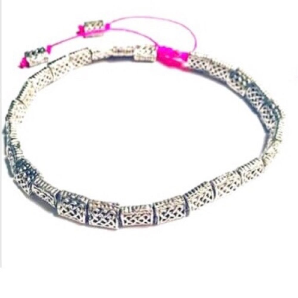 Antique metal beads bracelet